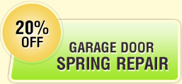 20% off garage door spring repair